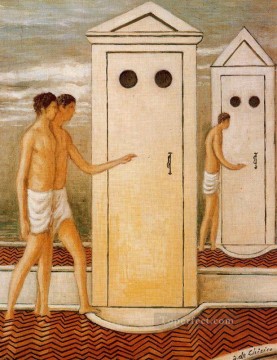 booths Giorgio de Chirico Metaphysical surrealism Oil Paintings